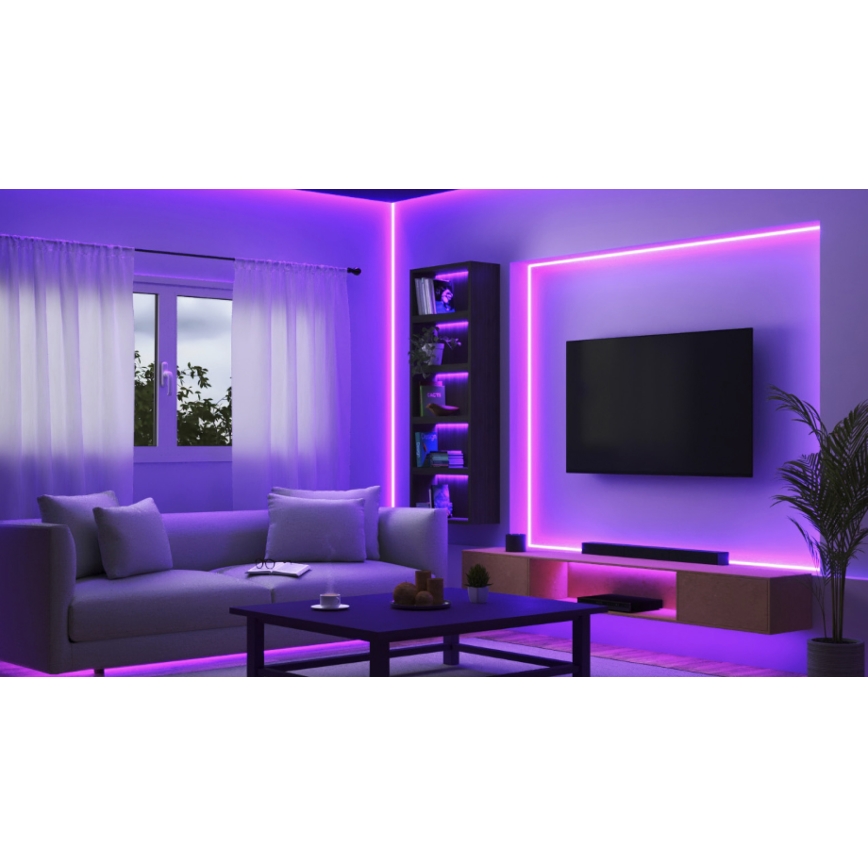 WiZ - LED RGB Димируема лента 10m LED/12W/230V Wi-Fi