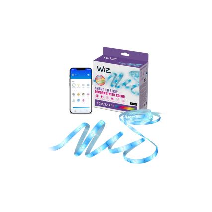 WiZ - LED RGB Димируема лента 10m LED/12W/230V Wi-Fi