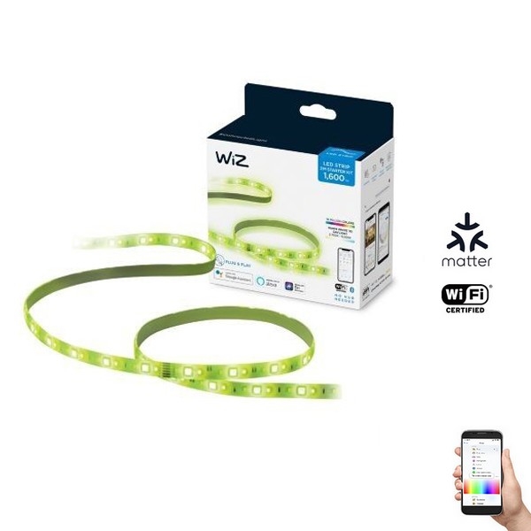 WiZ - LED RGB Димируема лента 2м LED/20W/230V 2700-6500K Wi-Fi