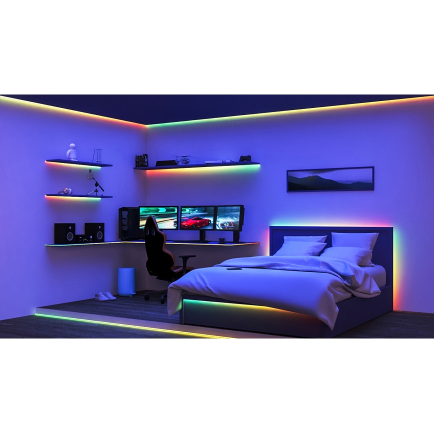 WiZ - LED RGBIC Димируема лента 10m LED/21W/230V 2700-6500K Wi-Fi