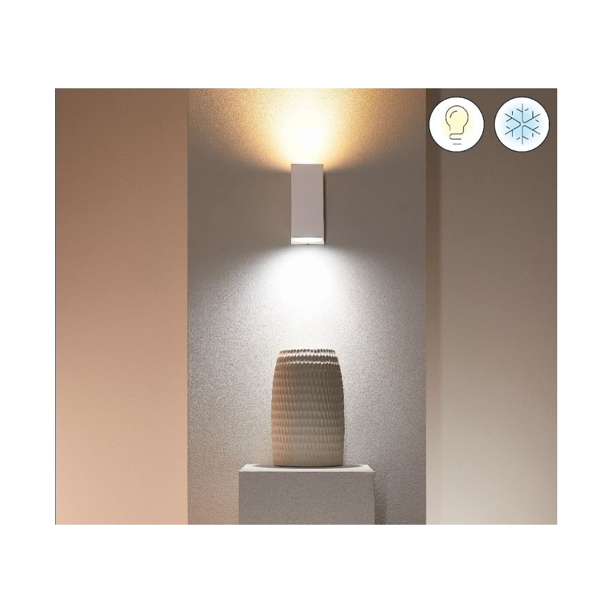 WiZ - LED RGBW Димируем аплик UP&DOWN 2xGU10/4,7W/230V 2200-6500K Wi-Fi CRI 90 бял
