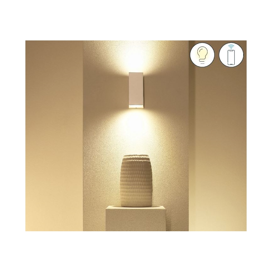 WiZ - LED RGBW Димируем аплик UP&DOWN 2xGU10/4,7W/230V 2200-6500K Wi-Fi CRI 90 бял