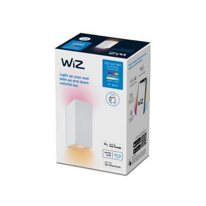 WiZ - LED RGBW Димируем аплик UP&DOWN 2xGU10/4,7W/230V 2200-6500K Wi-Fi CRI 90 бял