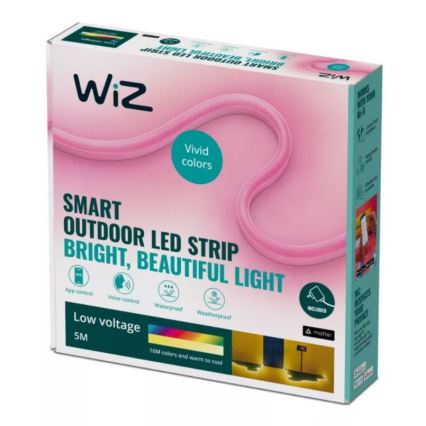 WiZ - LED RGBW Димируем екстериорен лента 5m LED/24W/230V 2700-5000K Wi-Fi IP65