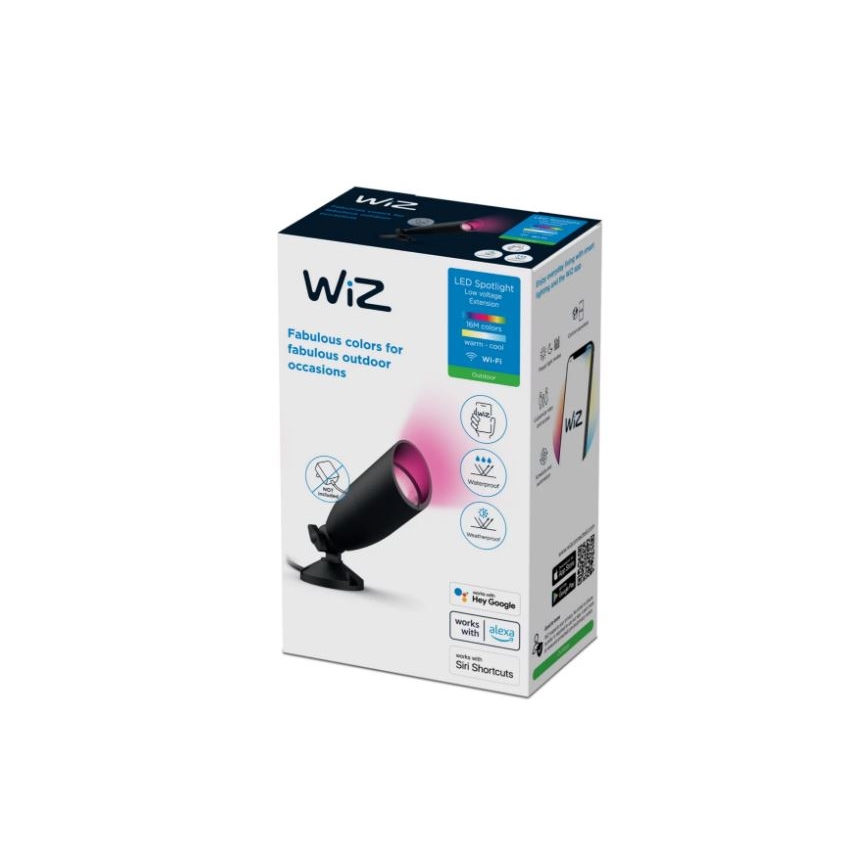 WiZ - LED RGBW Димируем екстериорен спот SPOT LED/4W/12V 2700K-5000K IP65 Wi-Fi