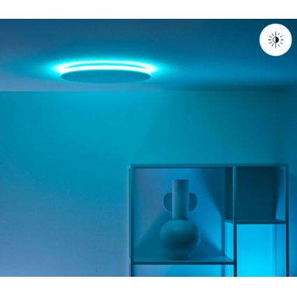 WiZ - LED RGBW Димируем плафон RUNE LED/21W/230V 2700-6500K Wi-Fi бял