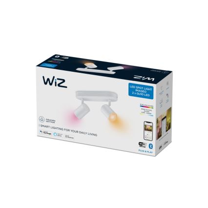 WiZ - LED RGBW Димируем спот IMAGEO 2xGU10/4,9W/230V 2200-6500K Wi-Fi CRI 90 white