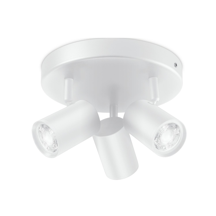 WiZ - LED RGBW Димируем спот IMAGEO 3xGU10/4,9W/230V 2200-6500K Wi-Fi CRI 90 бял