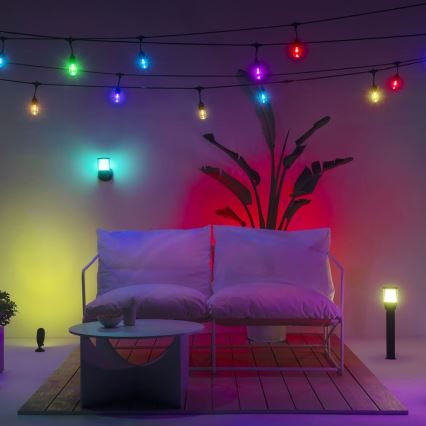 WiZ - LED RGBW Димируема екстериорна лампа ELPAS LED/4,8W/12/230V 2700-5000K IP65 Wi-Fi
