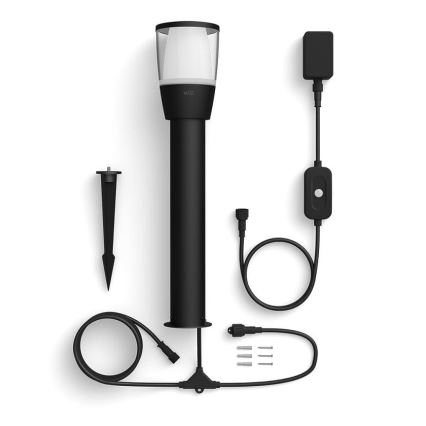 WiZ - LED RGBW Димируема екстериорна лампа ELPAS LED/4,8W/12/230V 2700-5000K IP65 Wi-Fi
