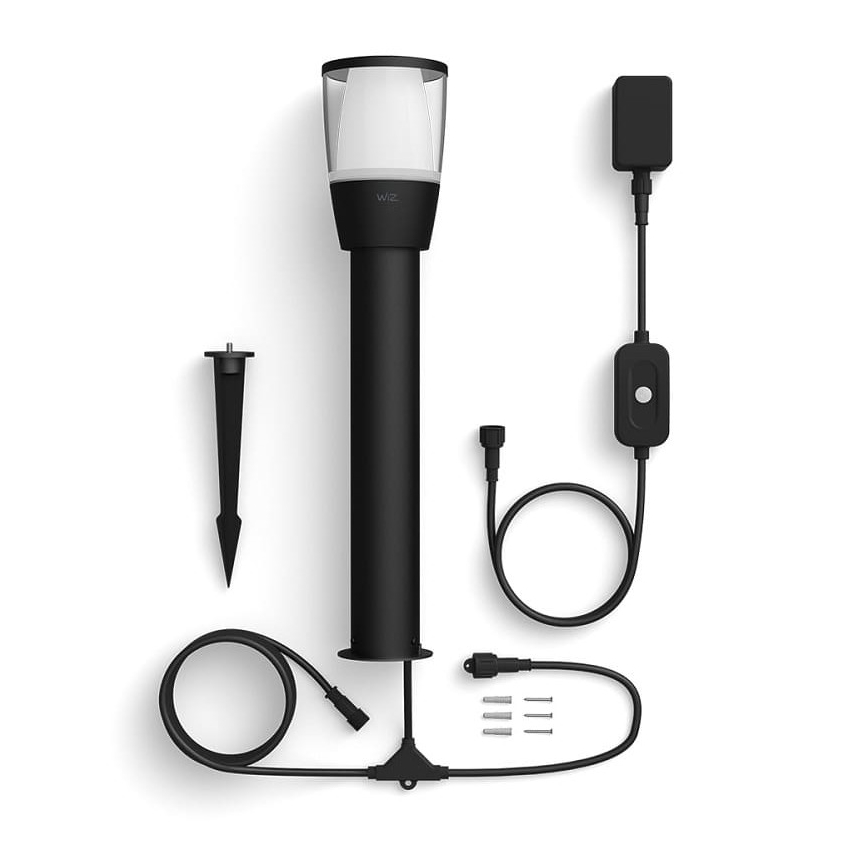 WiZ - LED RGBW Димируема екстериорна лампа ELPAS LED/4,8W/12/230V 2700-5000K IP65 Wi-Fi