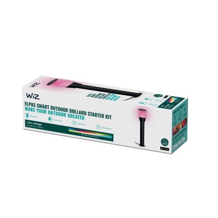 WiZ - LED RGBW Димируема екстериорна лампа ELPAS LED/4,8W/12/230V 2700-5000K IP65 Wi-Fi