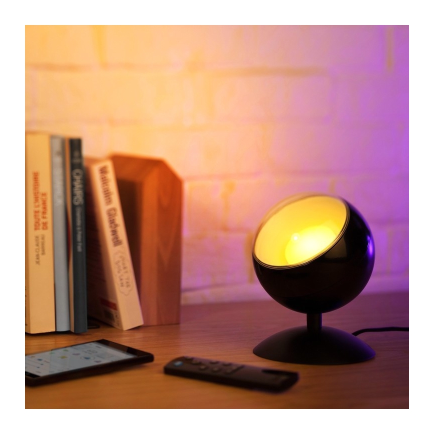 WiZ -LED RGBW Димируема настолна лампа QUEST LED/13W/230V 2200-6500K Wi-Fi черна