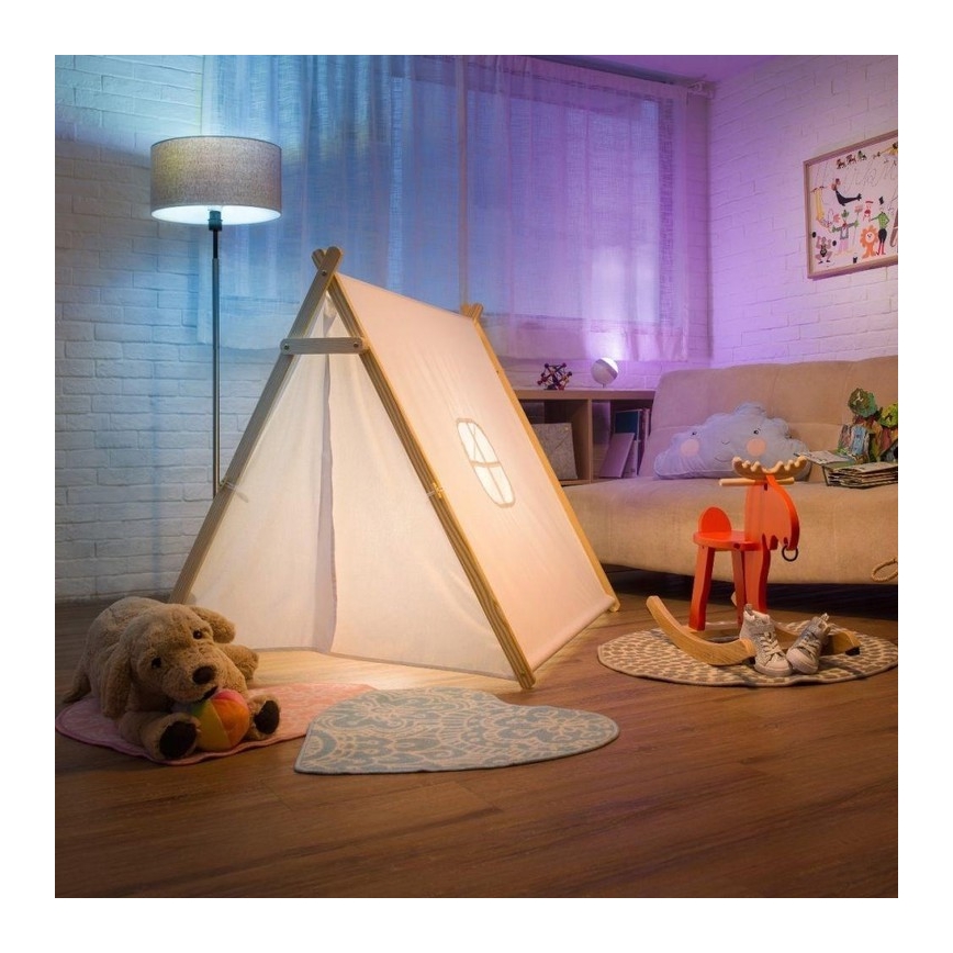 WiZ -LED RGBW Димируема настолна лампа QUEST LED/13W/230V 2200-6500K Wi-Fi черна