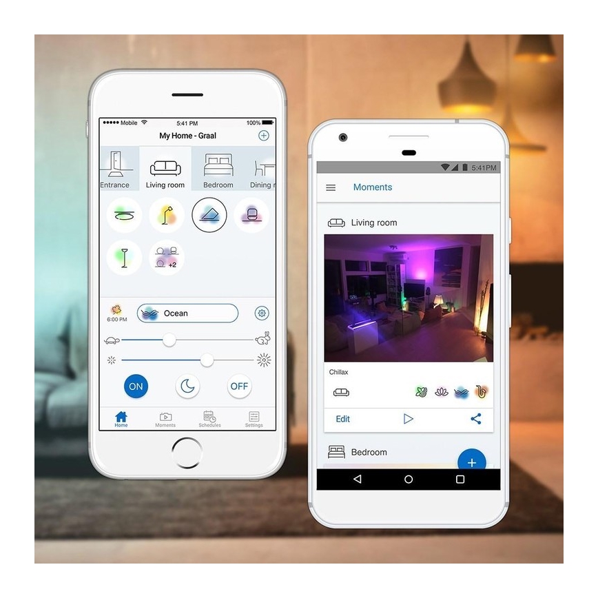WiZ -LED RGBW Димируема настолна лампа QUEST LED/13W/230V 2200-6500K Wi-Fi черна
