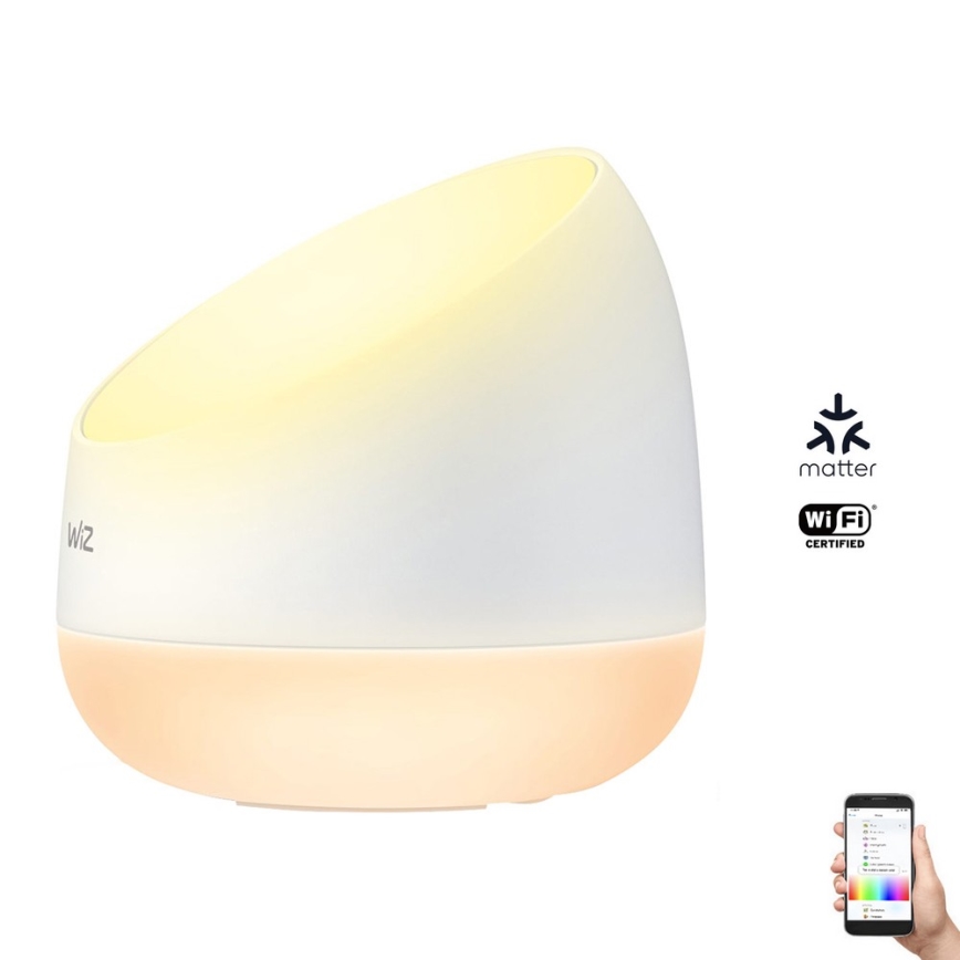 WiZ - LED RGBW Димируема настолна лампа SQUIRE LED/9W/230V 2200-6500K Wi-Fi
