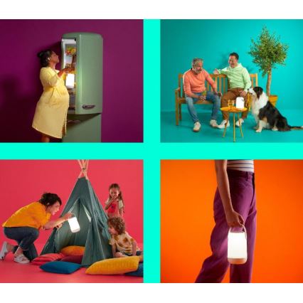 WiZ - LED RGBW Димируема преносима лампа MOBILE LED/13,5W/5V 2200-6500K Wi-Fi