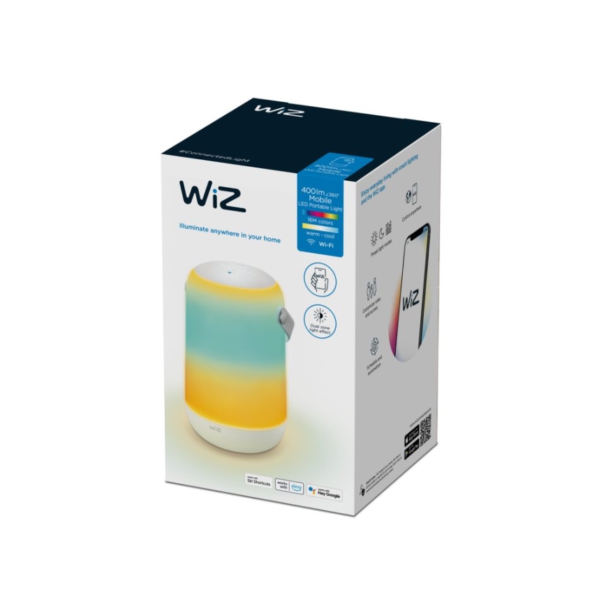 WiZ - LED RGBW Димируема преносима лампа MOBILE LED/13,5W/5V 2200-6500K Wi-Fi