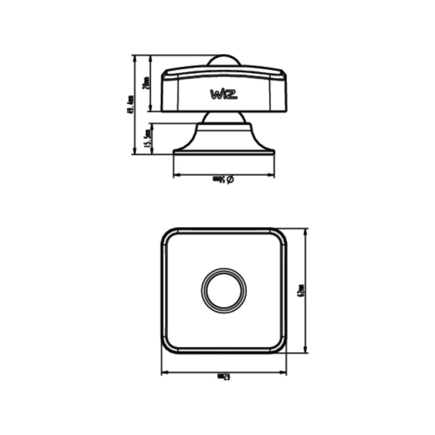 WiZ - Сензор за движение 1xLR6 Wi-Fi