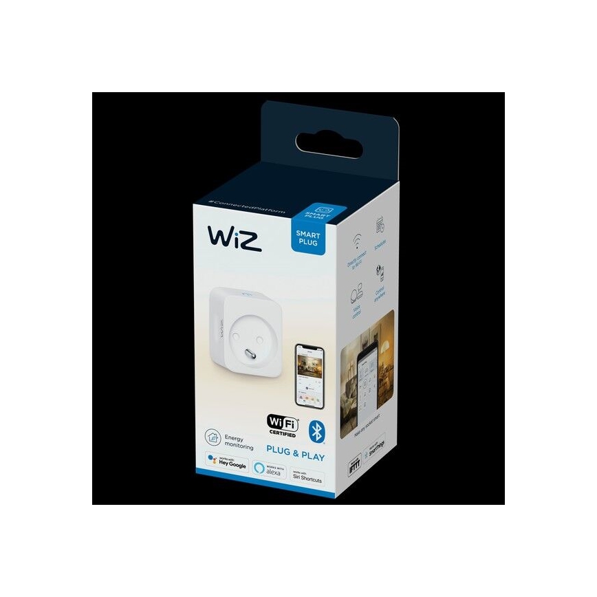 WiZ - Смарт контакт E 2300W + електромер Wi-Fi