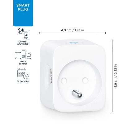 WiZ - Смарт контакт E 2300W Wi-Fi