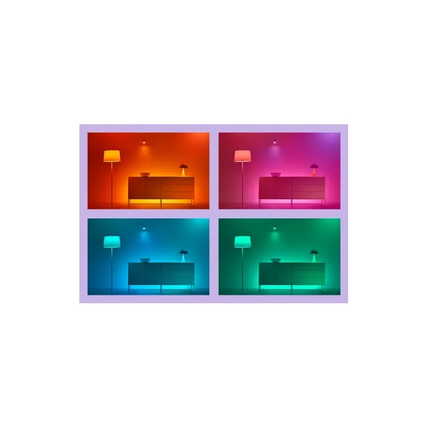 WiZ - КОМПЛЕКТ 2 бр. LED RGBIC Димируемо осветително тяло GRADIENT LED/8,2W/230V 2700-6500K Wi-Fi