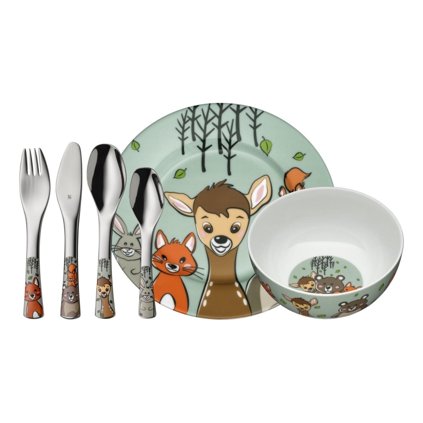 WMF - Детски сервизи и прибори за хранене FOREST FRIENDS 6 бр.