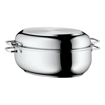 WMF - Овален тиган за печене с капак  41x28,5 x18 см неръждаем