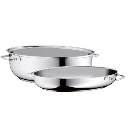 WMF - Овален тиган за печене с капак  41x28,5 x18 см неръждаем