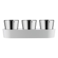 WMF - Саксия със самопочистващи се билки 3 бр. GOURMET бял/неръждаем