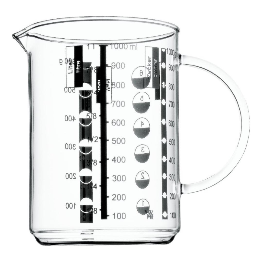 WMF - Стъклена мерителна чаша GOURMET 1l