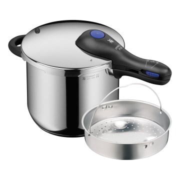 WMF - Тенджера под налягане 6,5 l + вложка PERFECT PLUS неръждаем