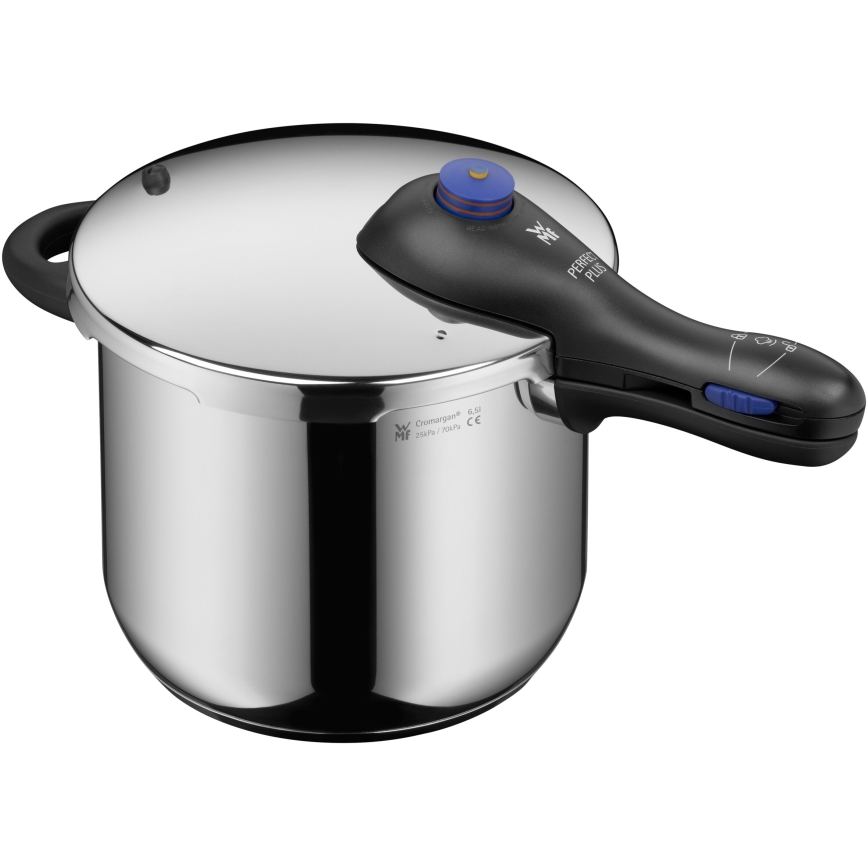 WMF - Тенджера под налягане 6,5 l + вложка PERFECT PLUS неръждаем