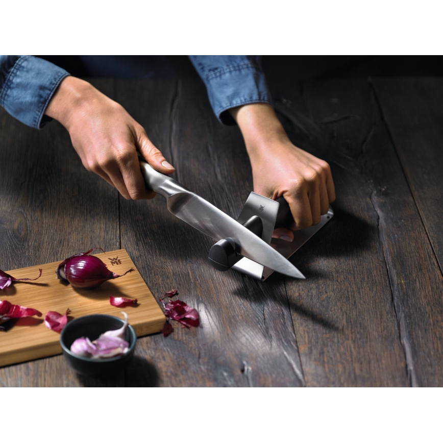 WMF - Точило за ножове GOURMET 22,3 см черен/неръждаем