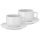 WMF - К-кт 2x Чаша за капучино с чинийка BARISTA 160 ml бял