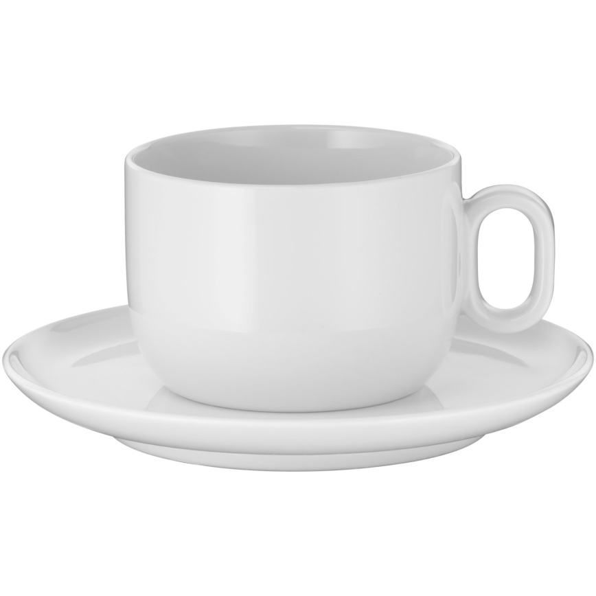 WMF - К-кт 2x Чаша за капучино с чинийка BARISTA 160 ml бял