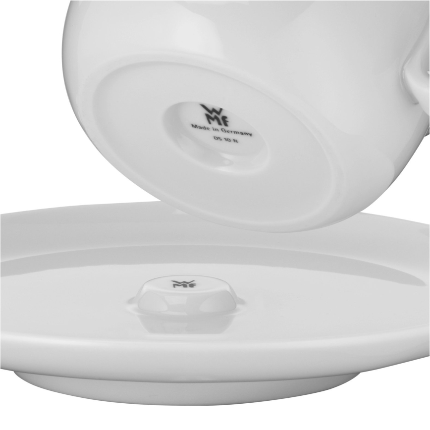 WMF - К-кт 2x Чаша за капучино с чинийка BARISTA 160 ml бял