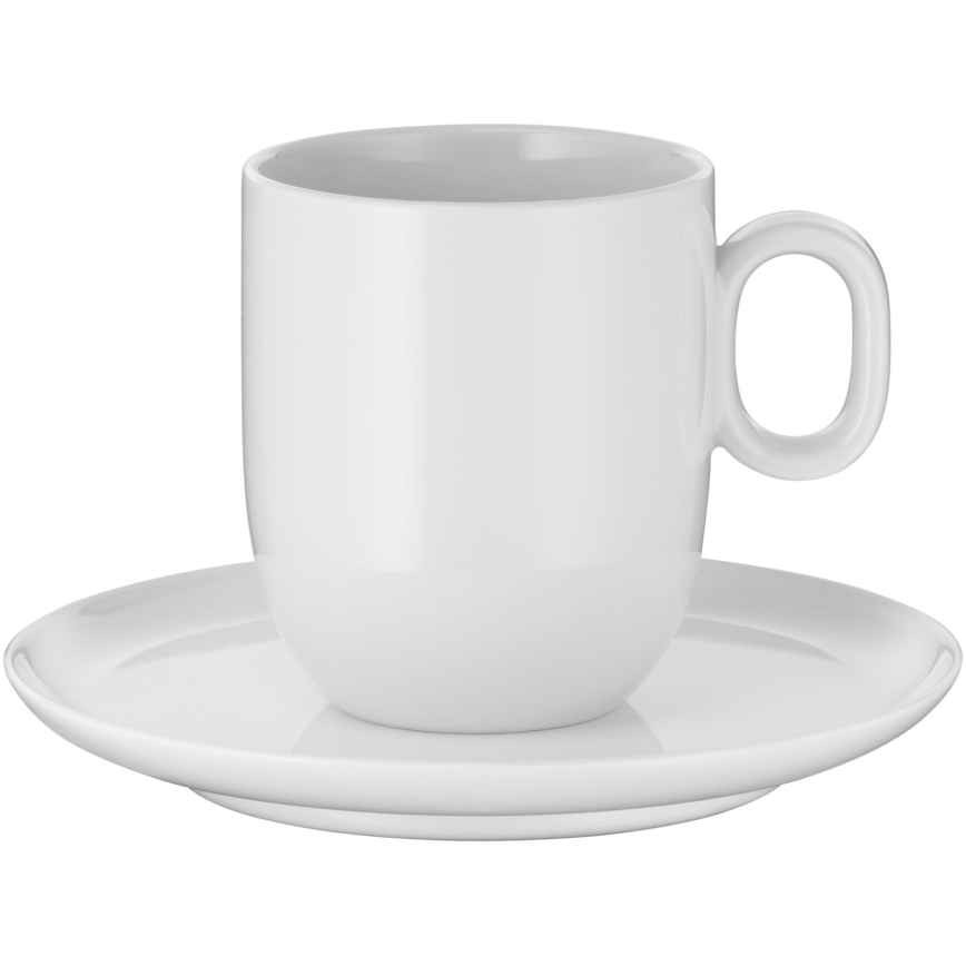 WMF - К-кт 2x Чаша за крем кафе с чинийка BARISTA 170 ml бял