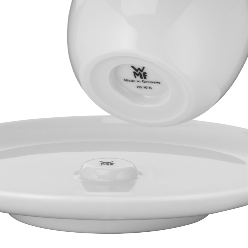 WMF - К-кт 2x Чаша за крем кафе с чинийка BARISTA 170 ml бял