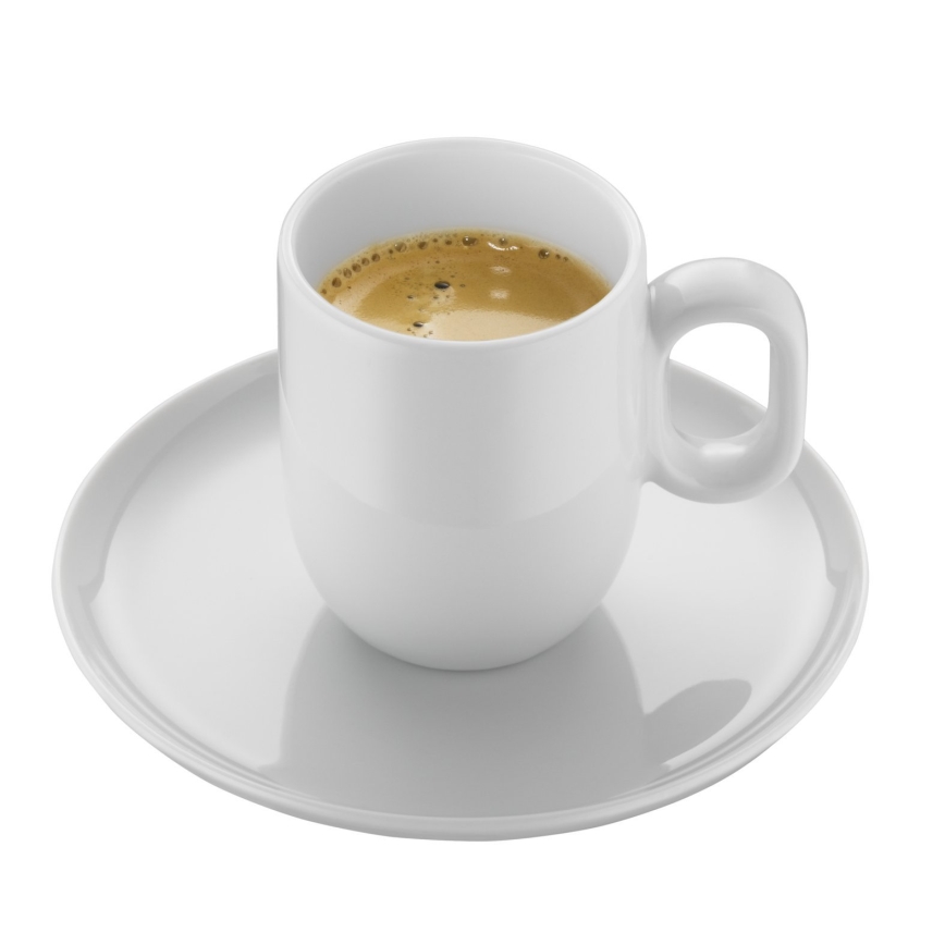WMF - К-кт 2x Еспресо чаша с чинийка BARISTA бял