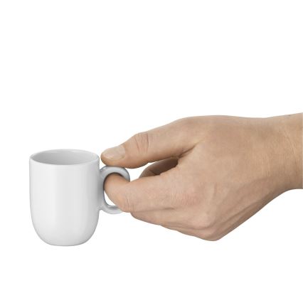 WMF - Комплект 2 бр. еспресо чаши с чинийки BARISTA бял