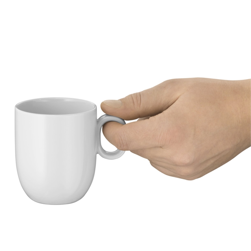 WMF - КОМПЛЕКТ 2 бр. Чаша за кафе креме с чинийка BARISTA 170 мл бяла