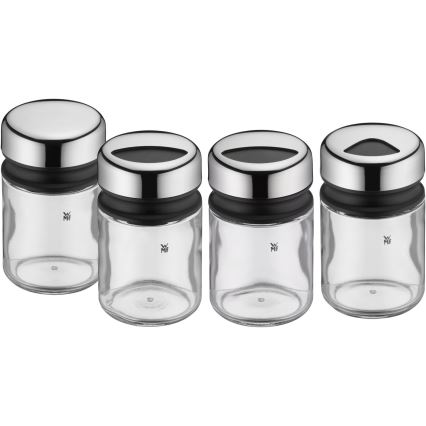 WMF - Комплект бурканчета за подправки 4 бр. DEPOT 9,5 см неръждаем