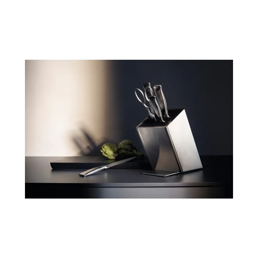 WMF - Комплект от 6 кухненски ножа с блок GRAND GOURMET