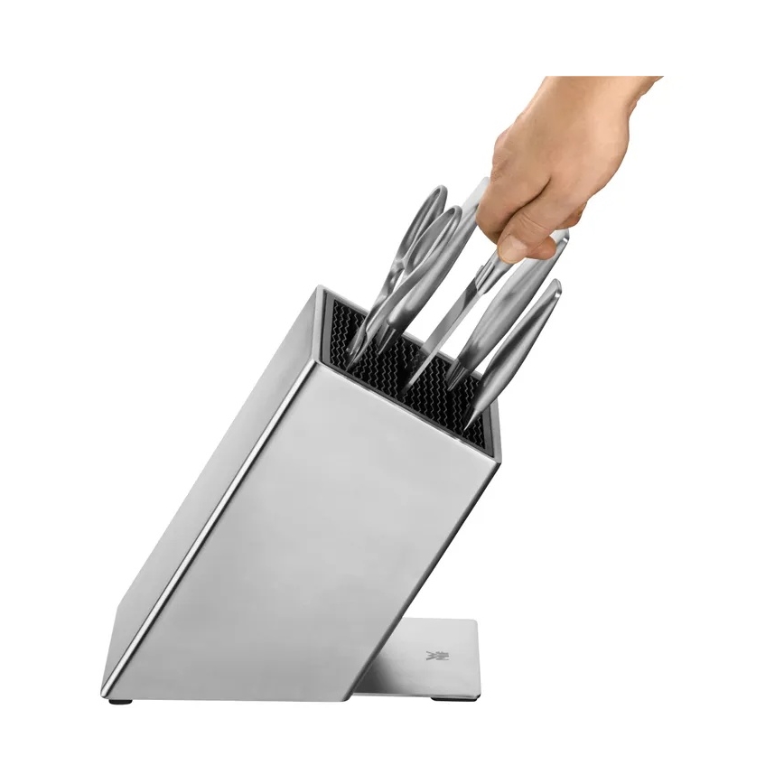 WMF - Комплект от 6 кухненски ножа с блок GRAND GOURMET