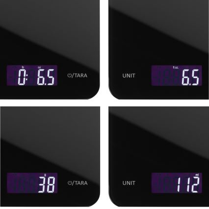 WMF - Кухненска везна 2xCR2032 черен