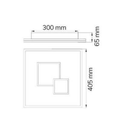 Wofi 11247 - LED Димируем плафон NADRA LED/27W/230V