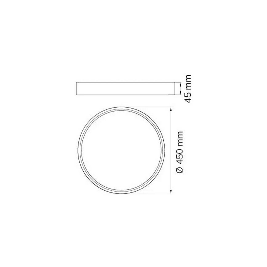 Wofi 12055 - LED Димируем плафон DUBAI LED/27,5W/230V бял