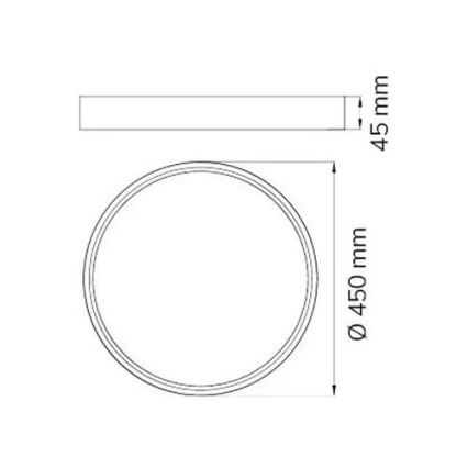 Wofi 12056 - LED Димируем плафон DUBAI LED/27,5W/230V антрацит