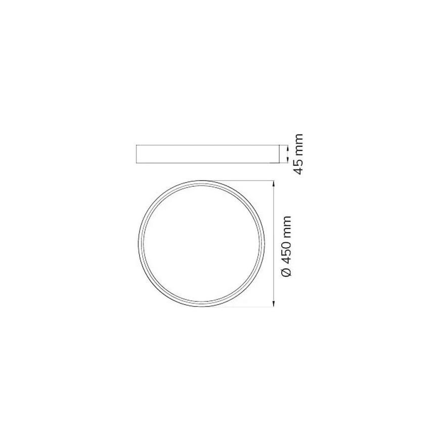 Wofi 12056 - LED Димируем плафон DUBAI LED/27,5W/230V антрацит